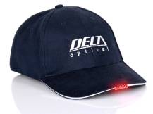 Čepice Delta kšiltovka s LED světly - červená (ASTRO)