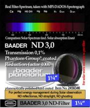 Filtr Baader 2458346 neutrální šedý 1.25" ND=3.0 (T=0.016%)