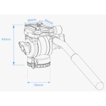 Hlava stativová ZWO TH-10 pro SeeStar S50  ArcaSwiss 3/8” dvojsměrná