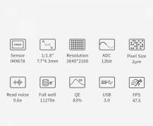 Kamera ZWO ASI 678 MC barevná USB 3.0